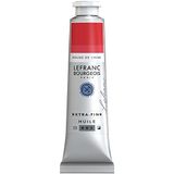 Lefranc Bourgeois 405058 Extra fijne Lefranc olieverf met hoogwaardige kunstenaarspigmenten, lichtecht, verouderingsbestendig - 40ml Tube, Chinese Red