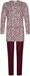 Pastunette Premium Pyjama Grace Katoen/Modal Bordeaux Maat 38