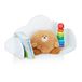 Merkloos / Sans marque Relaxdays Plank, wolk, hangend voor kinderkamer, MDF, decoratie, wandboekenkast, HlP31,5 x 60 x 21 cm, wit