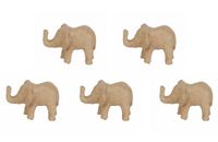 Décopatch AP152Opack – set van 5 olifanten van pulppapier – 10 x 8 x 7 cm