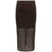 ONLY CARMAKOMA gebloemde midi rok Plus Size - donkerbruin