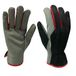 Xclou Universele werkhandschoenen zwart/grijs/rood, nylon, maat 8