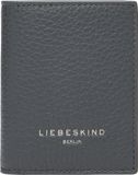 LIEBESKIND BERLIN Leren Kaarthoes Geri 2 Heavy Pebble Arcie Card Case Rooftop Grijs