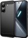 Techsuit Hoesje geschikt voor Xiaomi Poco X8 Pro - Carbon Silicone Back Cover - Zwart
