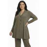 YOEK Plus Size blazer - lichtgroen