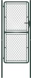 vidaXL Tuinpoort staal 100x200 cm groen