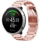 Strap-it Polar Ignite stalen band (rosé pink)
