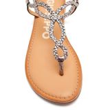 GIOSEPPO 69111G Grijs Platte Sandalen Dames Leer Maat 38