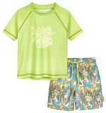 Playshoes Kinderbadset met UV-bescherming Wave Shorts Groen