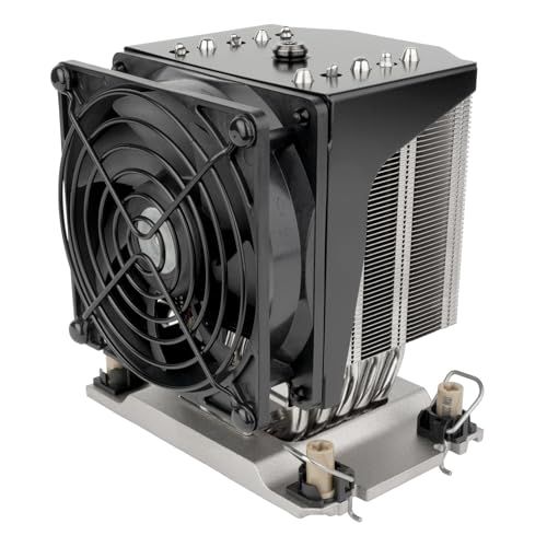 SilverStone Technology XE04-4677V 4HE-SFF Server/Workstation CPU-koeler voor Socket Intel LGA4677, SST-XE04-4677VB (zwart + zwart)