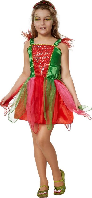 Tectake dressforfun - Meisjeskostuum bosprinses 116 (5-6y) - verkleedkleding kostuum halloween verkleden feestkleding carnavalskleding carnaval feestkledij partykleding - 301693