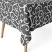 ECOMMERC3 Vlekafstotend tafelkleed voor rechthoekige tafel, afmeting 260 x 140 cm, vuilafstotend tafelkleed, extra zacht en waterdicht, grijs