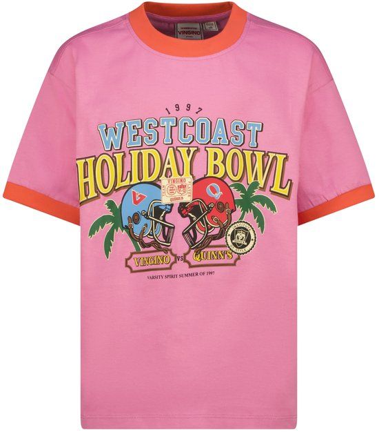 Vingino Hanae Unisex T-shirt - Sangria Sunset