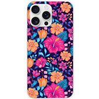 Apple iPhone 16 Pro Max Fleurs exotiques bedrukt siliconen hoesje