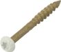 Dynaplus Gevelschroef 4.0X50/28 AR-bronze CK Wit TX15