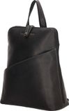 Hide & Stitches Japura Rugzak Dames - Dagrugzak met verstelbare schouderband - Tas van 100% Leder - Zwart