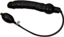 You2Toys Latex Opblaasbare Dildo met Schuimkern - 25 cm - Zwart