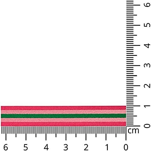 Kuny 30188-0010-0003 lint, 0003 roze/groen, 20 m x 10 mm