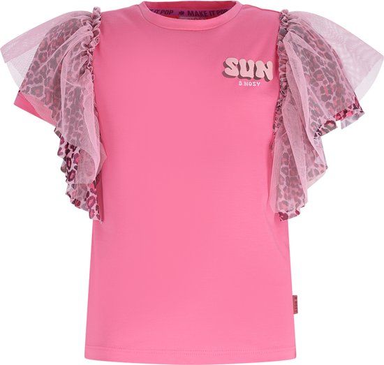 B.Nosy Meisjes T-Shirt Roze - Maat 110