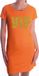Bellatio Decorations VIP glitter goud tekst jurkje oranje dames M