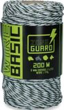ZoneGuard 3 mm Basic afrasteringsdraad wit donkergroen 400m
