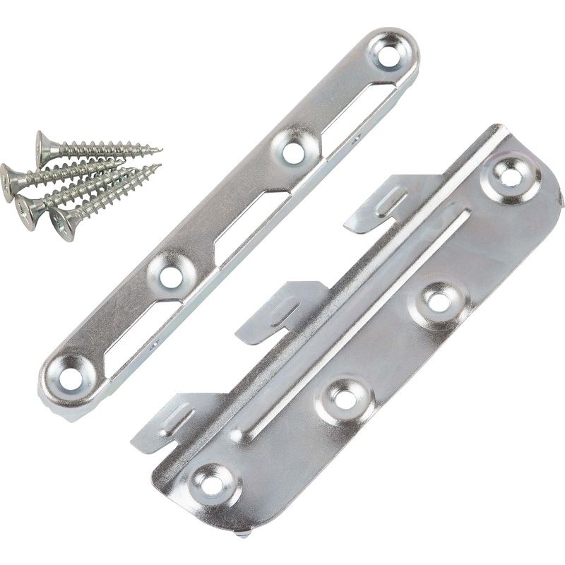 Bedbeslag garnituur 130mm 4 stuks (Set)