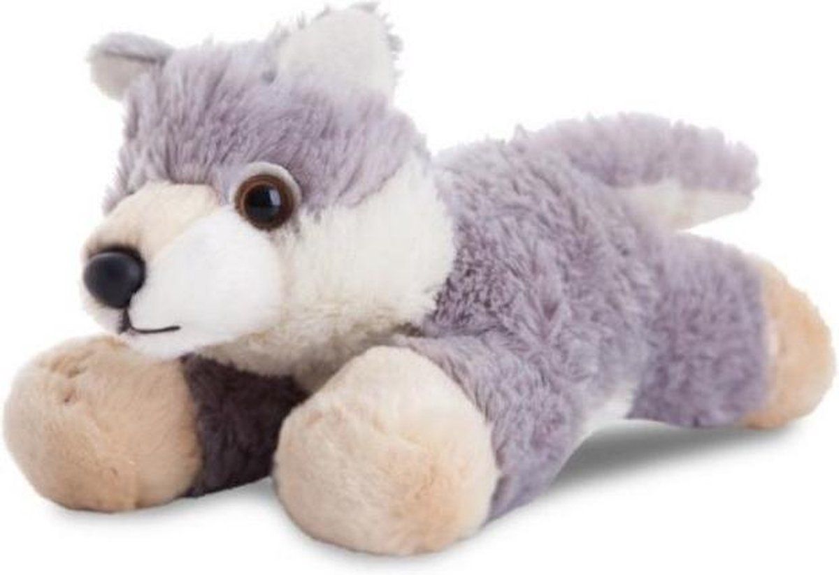 Aurora Knuffelwolf Mini Flopsie Woolsey 20,5 Cm - Grijs