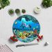 DECORITA Aquarium Patroon Tempered Glazen Snijplank 32 cm