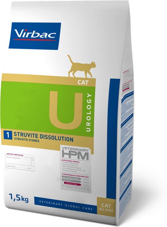 VIRBAC HPM feline urology struvite dissolution U1 1 5KG