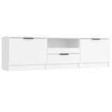 VidaXL TV-meubel wit 140x35x40 cm bewerkt hout