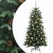 vidaXL Sapin de Noël artificiel articulé 150 cm 150 LED Blanc chaud PE & PVC
