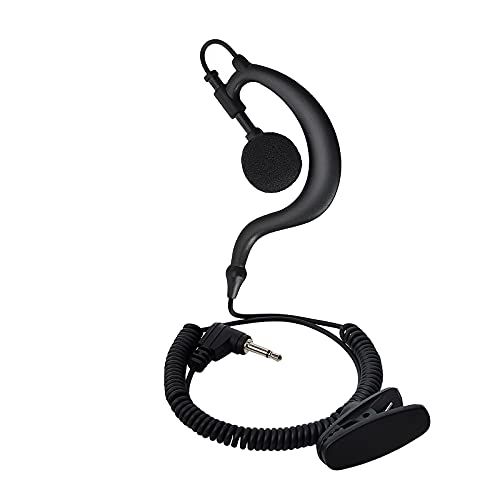 HYS 3.5mm Plug G-Shape Zachte Oorhaak Oortje Luisteren/Ontvangen Alleen Headset Voor 2-Way Motorola Icom Radio Transceivers