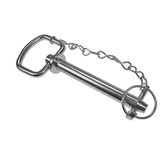 cyclingcolors Koppelingsas met ketting, pen en handgreep, inklapbaar, diameter 19 mm x lengte 137 mm