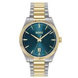 Hugo BOSS HB1514311 CHESWICK 40mm Heren Polshorloge Blauw/Zilverkleurig Staal Analoog Quartz