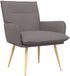 vidaXL Fauteuil en tissu taupe