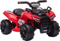 Homcom Quad électrique pour enfants avec éclairage LED - Quad à batterie - Quad pour enfants - Rouge