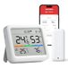 SwitchBot Station mét hygrometer thermometer, temperatuur/vochtigheidsmonitor met datum en weersvoorspelling, SwitchBot Hub is vereist voor Wi-Fi-verbinding, gratis gegevensopslag en export