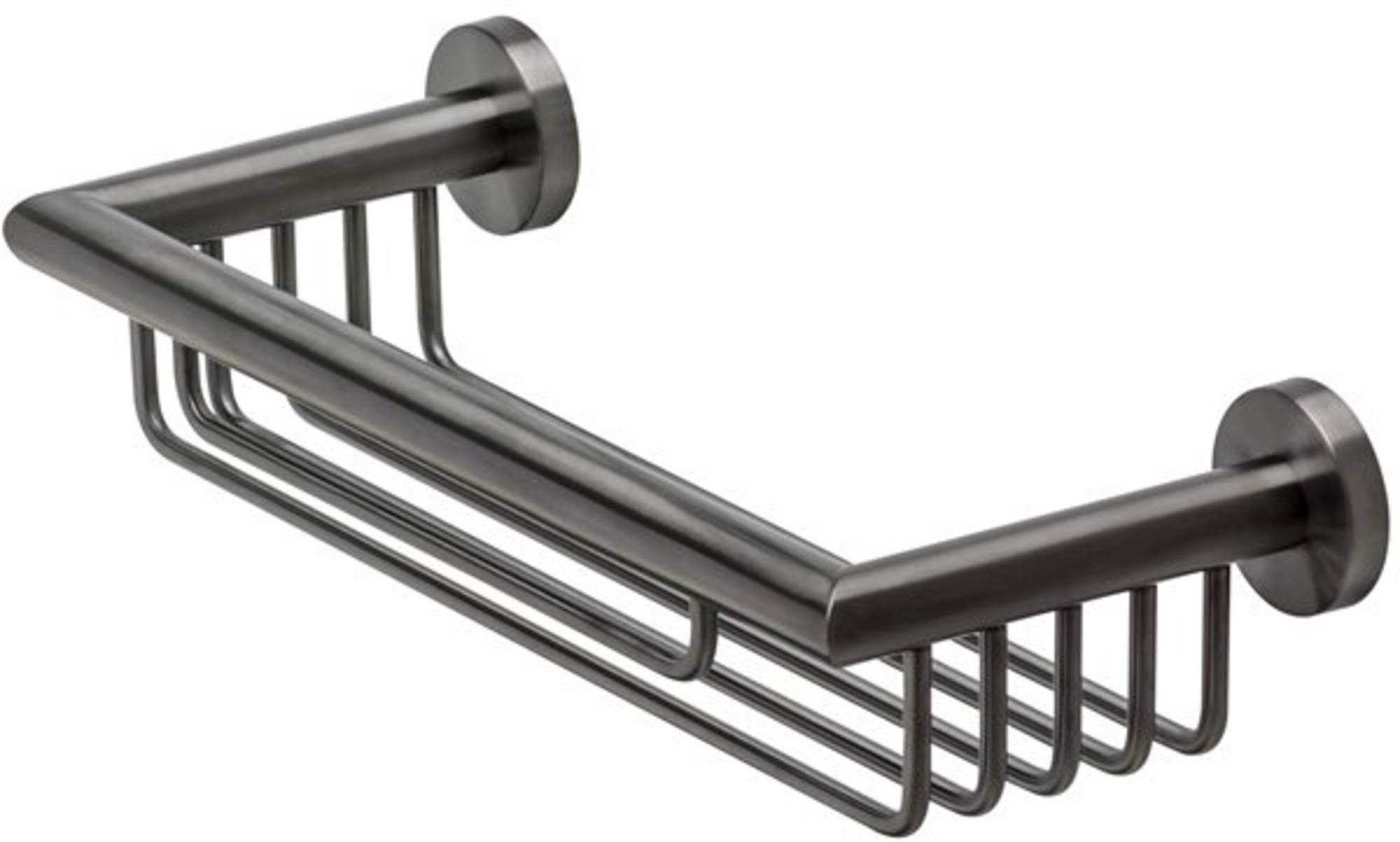 Geesa Nemox Douchemand - Zwart metaal geborsteld - 34.9cm