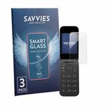 Savvies 3 Stuks Screenprotector voor HMD 2660 Flip 4G - Transparant