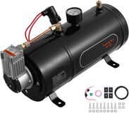 Merkloos Luchtcompressor met Tank 12 V, 8 bar, 3L Ketel