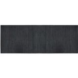 Tapis Rectangulaire Gris 70x200 cm Bambou