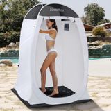 Alvantor Douchetent, draagbare kleedkamer, buitentoilet, pop-up schuilplaats voor privacy, kleedkamer en onderdak - Teflon-gecoate stof, patent aangevraagd 122 x 122 x 212 cm