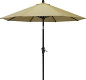 OEM Bol Buitentafelparaplu met 8 Stabiele Ribben, Rond, Kaki, Polyester, Staal, Aluminium, 270 cm