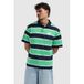 Pure Path Pure Path relaxed gestreepte polo groen