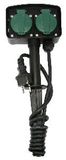 Enzo Tuinstopcontact dubbel op spies | spatwaterdicht | met 1.5 meter kabel - 5070105