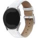 Strap-it Samsung Bracelet cuir motif crocodile Samsung Galaxy Watch 4 Classic 42mm (blanc)