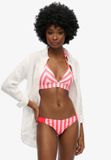 Superdry Gestreepte triangelbikinitop Dames Roze Gestreept M