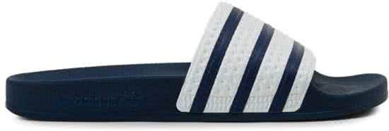Adidas ADILETTE G16220 - Slippers - Heren - navy/wit - maat 43 - Blauw
