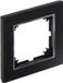 Elektro-Plast Santra - Cadre de recouvrement simple - Noir et Argent - Matériau ABS - IP20