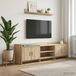 Prolenta Maison Exclusive Meuble TV exclusif - Dimensions : 168 x 33 x 47 cm - Matériau : panneaux de particules imitation chêne Sonoma